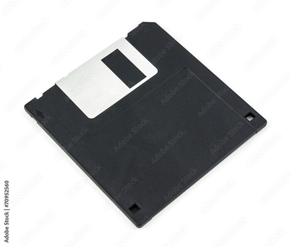 black diskette isolated on white background black diskette isolated on white background