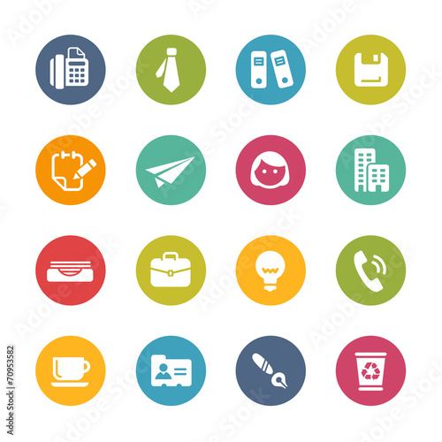 Office and Business Icons -- Fresh Colors Series