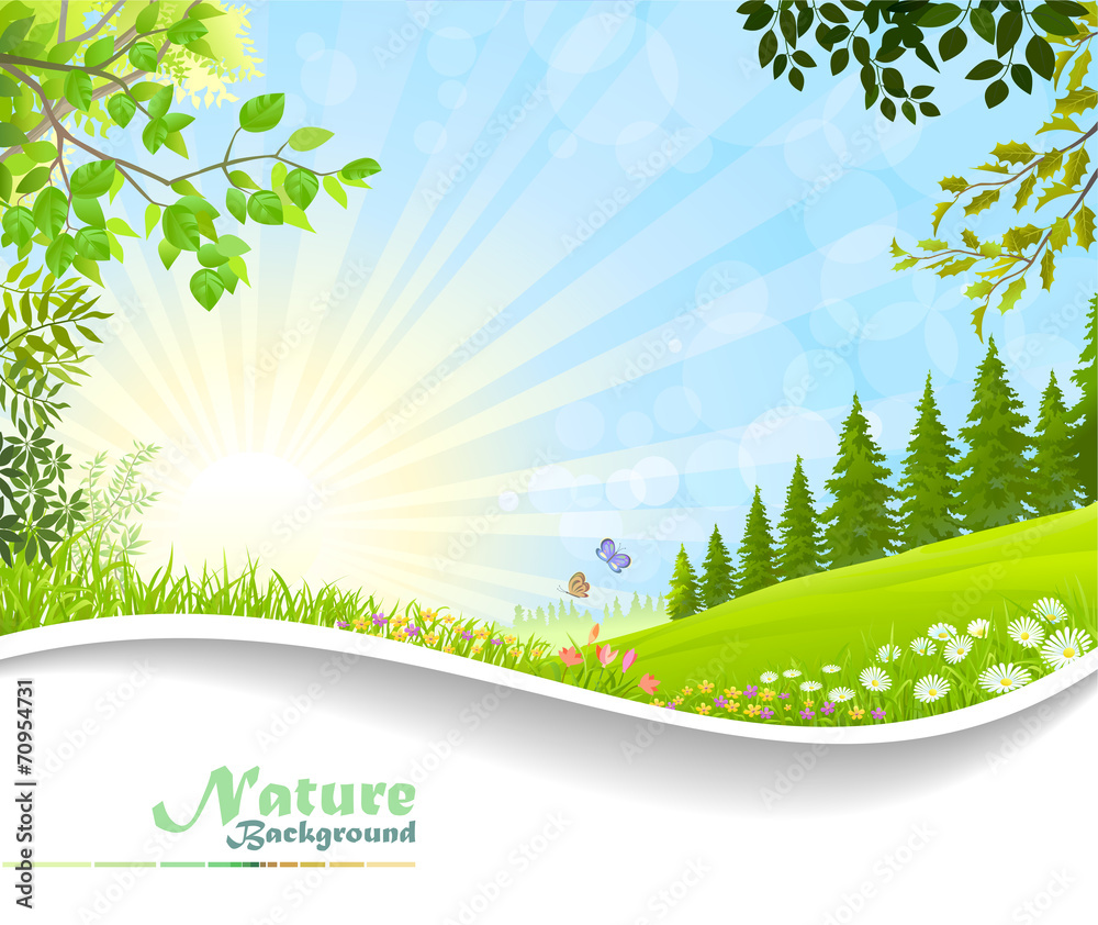 Obraz premium Nature Fantasy: Natural Tranquillity