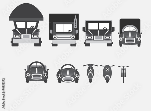 Vehicles of various types.