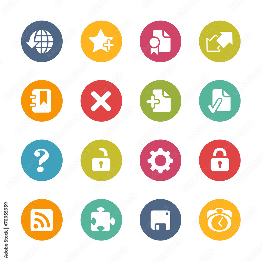 Web Icons -- Fresh Colors Series Web Icons -- Fresh Colors Series
