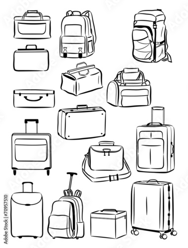 Contours of travel bags