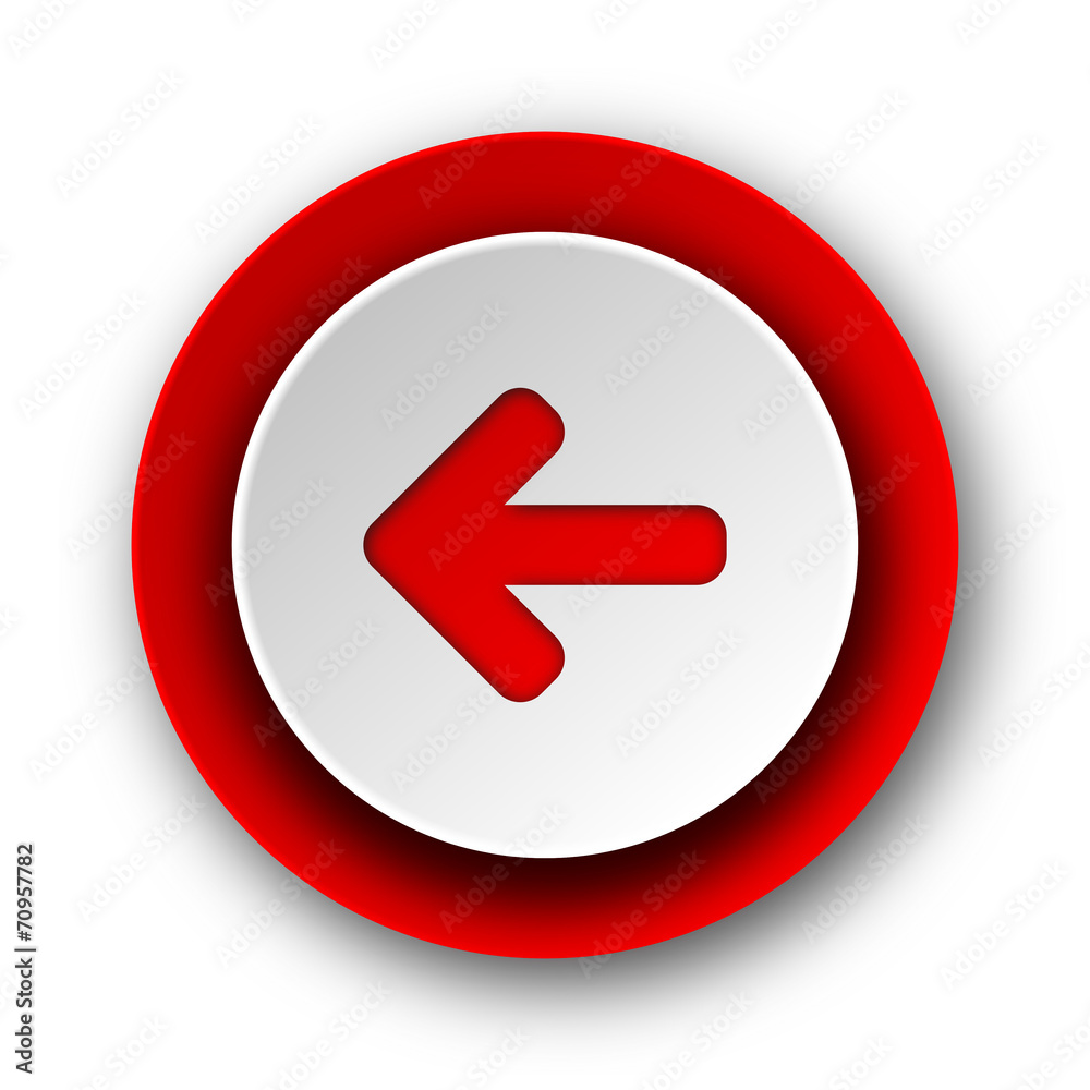 left arrow red modern web icon on white background left arrow red modern web icon on white background