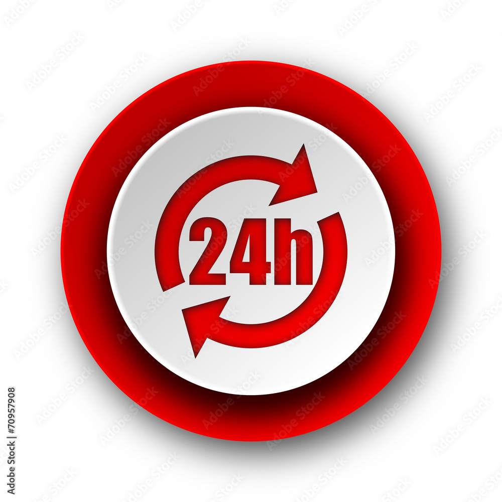 service red modern web icon on white background service red modern web icon on white background