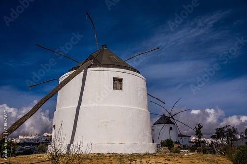 Windmühlen in Vejer Andalusien Spanien