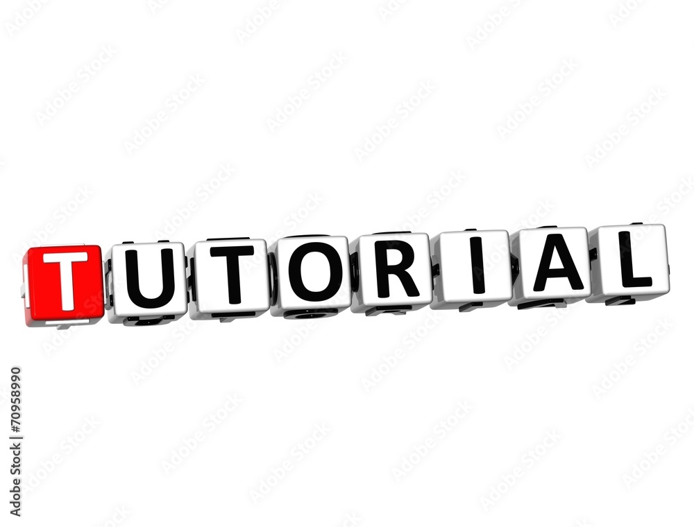 3D Word Tutorial white background 3D Word Tutorial white background