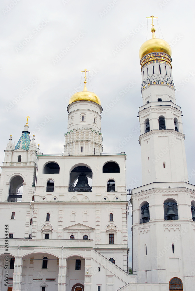 Ivan the Great Bell tower. Moscow Kremlin. UNESCO Heritage.