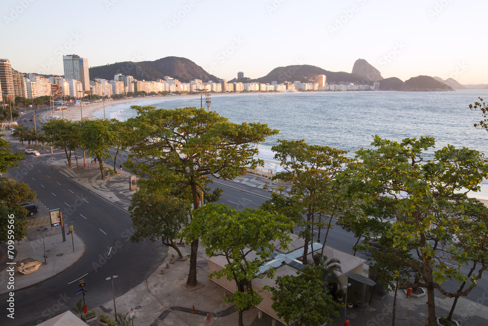 Sunrise in Copacabana Rio de Janeiro
