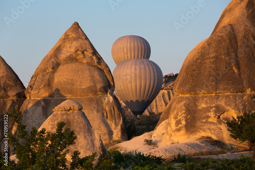 Cappadocia, Turkey. The flight with the balloon at sunrise