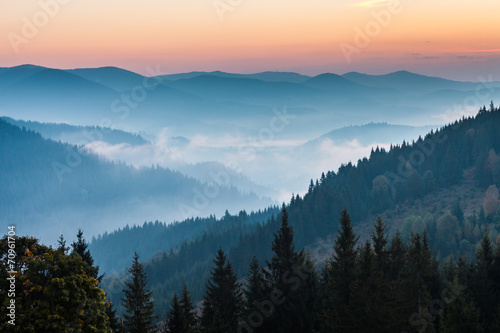 the mountain autumn landscape