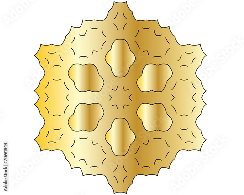gold shapes