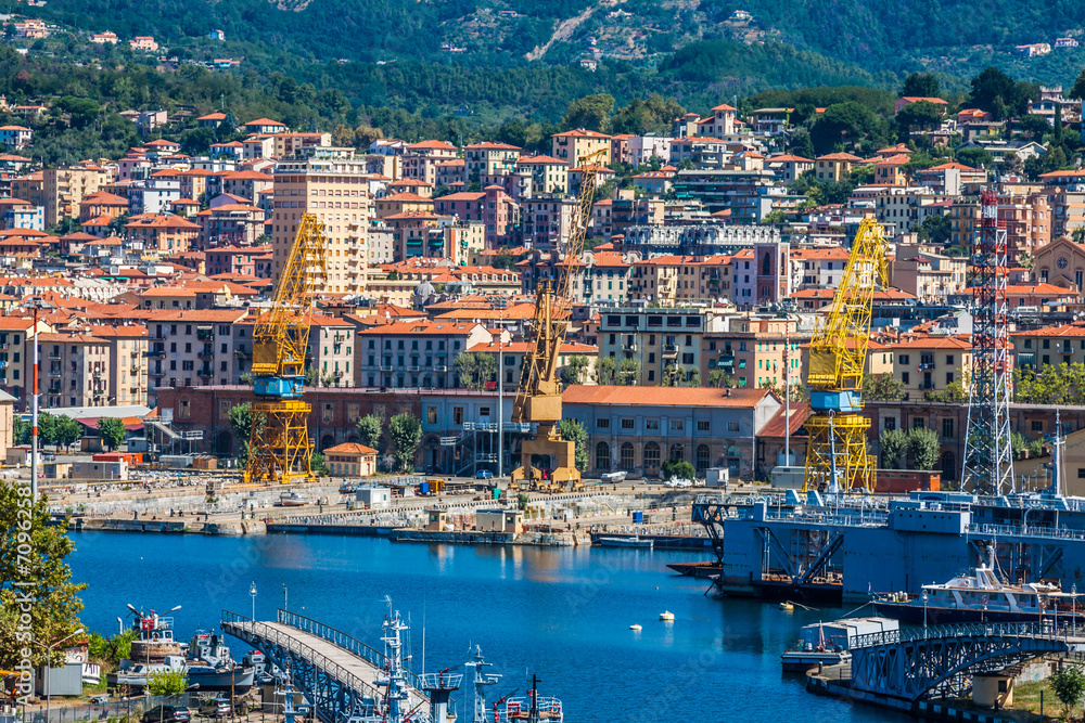 La Spezia Harbor, Ligurian Coast, Italy