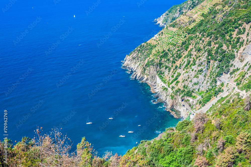Riomaggiore coast, Cinque Terre, Italy