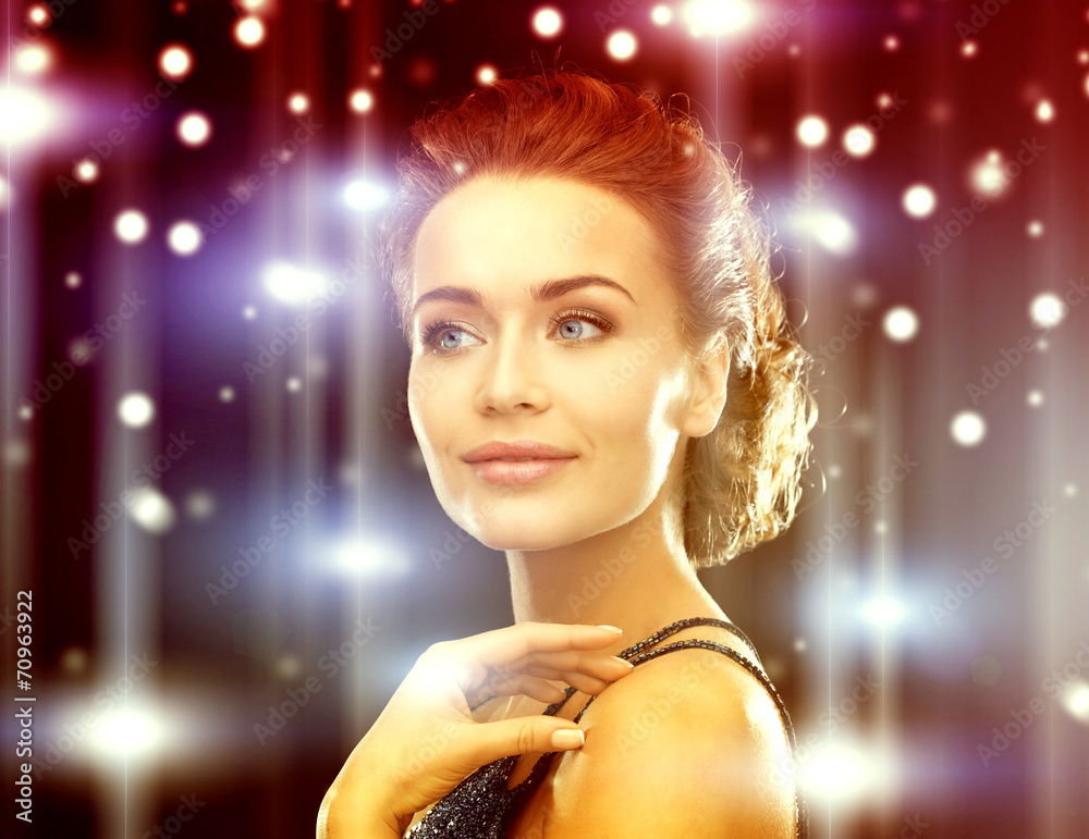 woman in evening dress