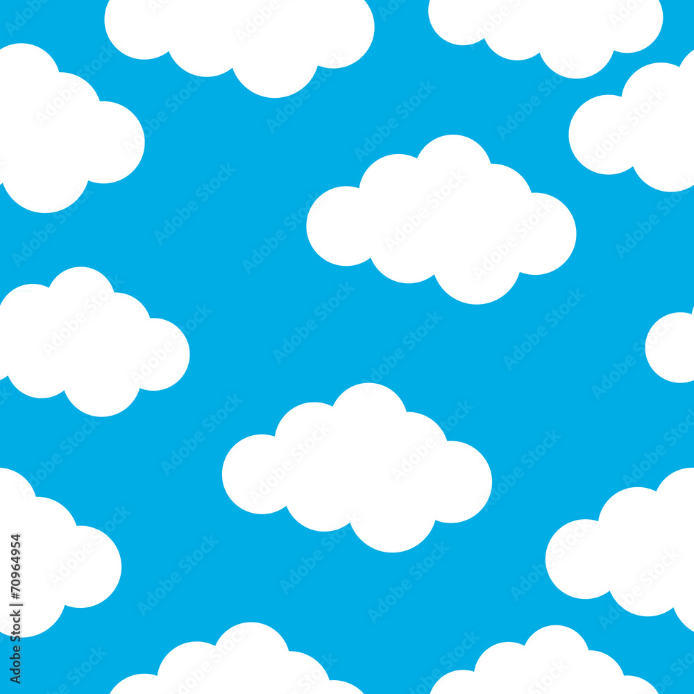 Cloud seamless pattern