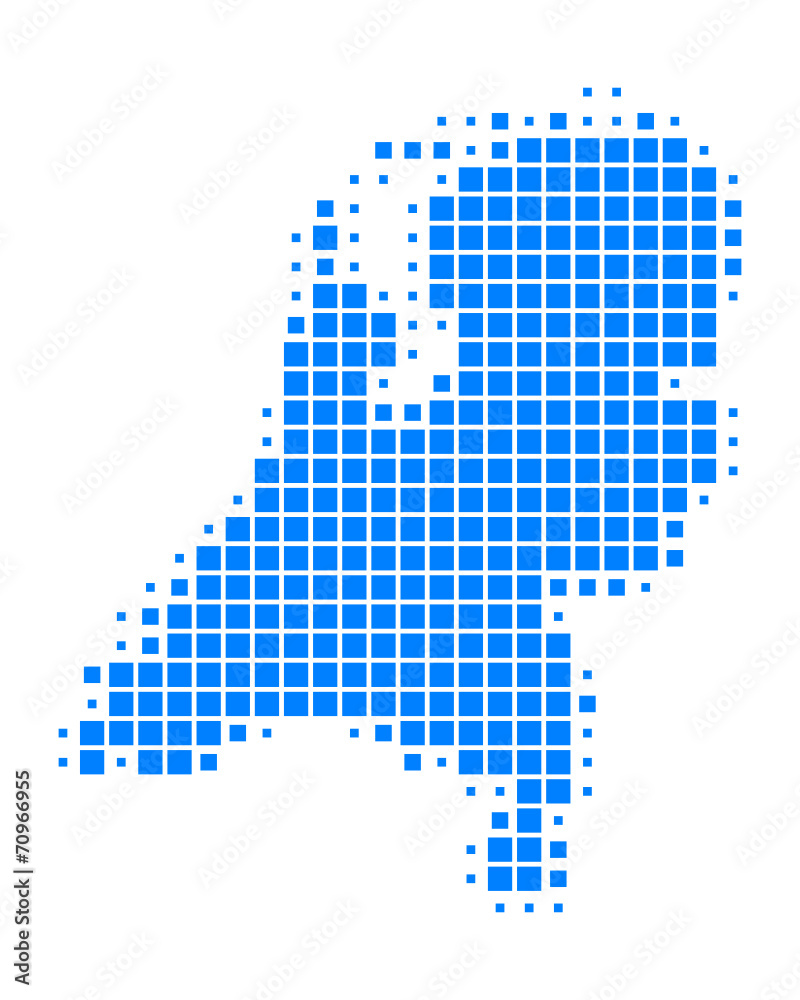 Fototapeta premium Karte der Niederlande