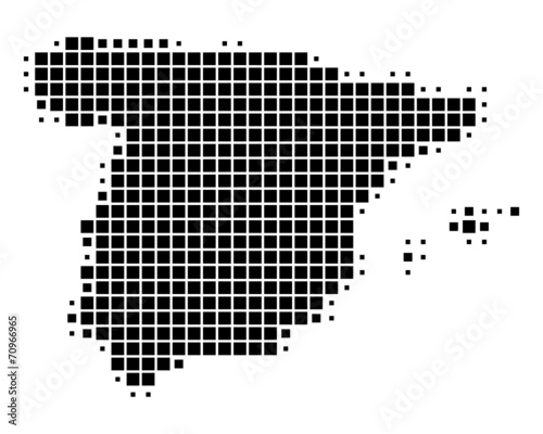 Karte von Spanien