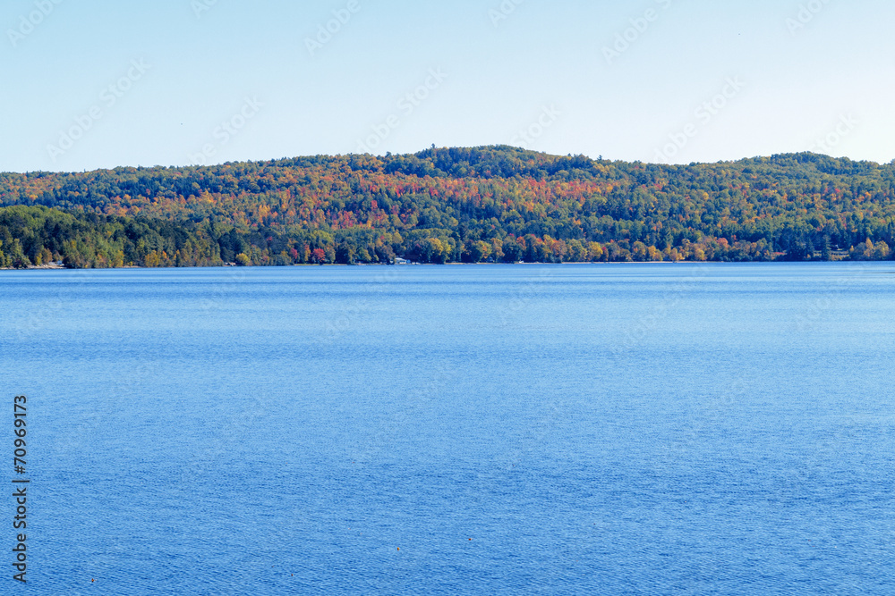 Lake and fall colors