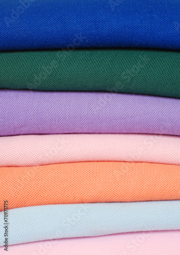 Colorful folded cotton polyester ,texture, background