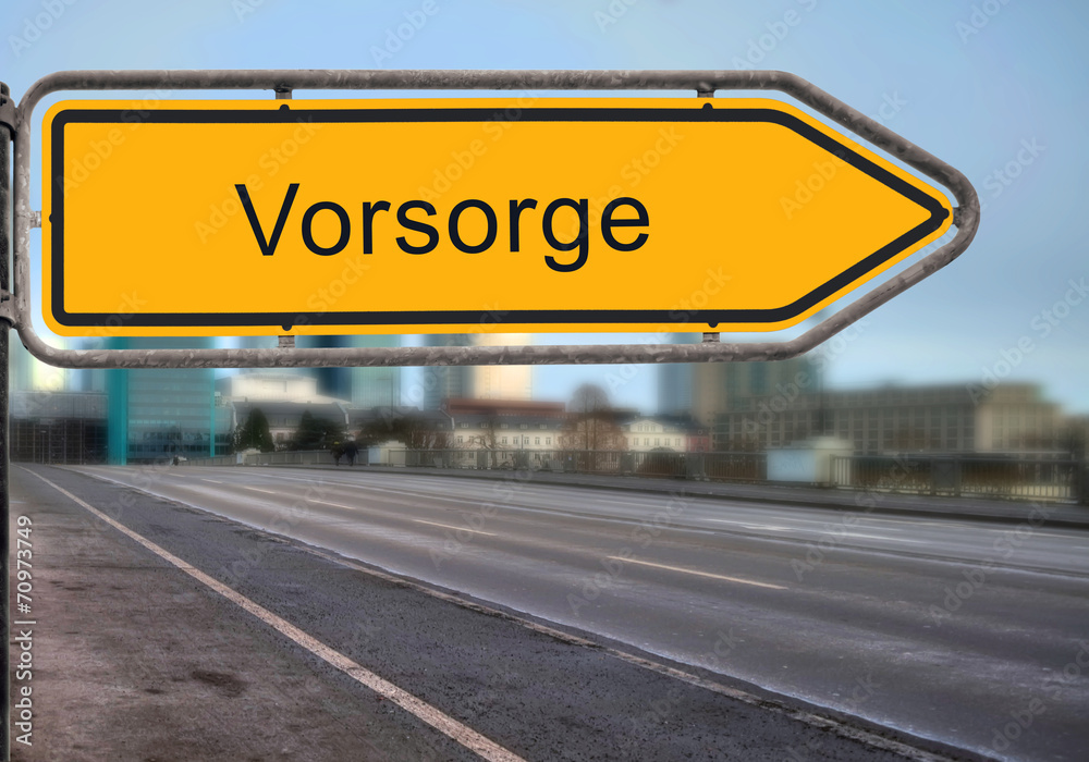 Strassenschild 15 - Vorsorge