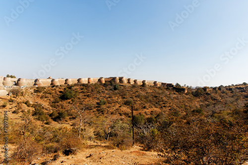 Muraille du fort de Kumbhalgarh, Inde