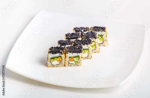 sushi on a plate photo