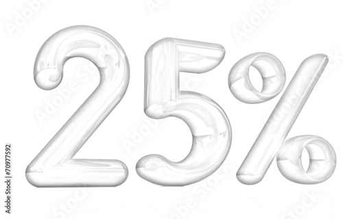 3d "25" - twenty five percent. Pencil drawing