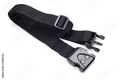 plastic buckle on strap combination lock