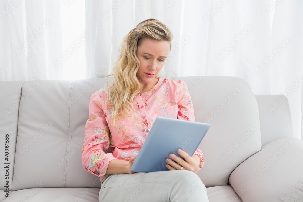 Beautiful woman using digital tablet Beautiful woman using digital tablet