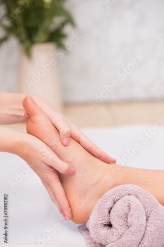 Woman receiving a foot massage © WavebreakmediaMicro