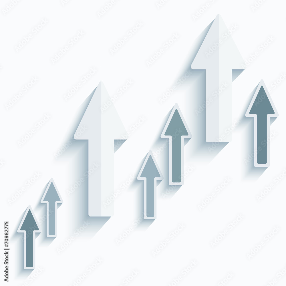 Paper arrows. Paper arrows.