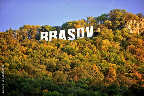 Brasov city sign photo