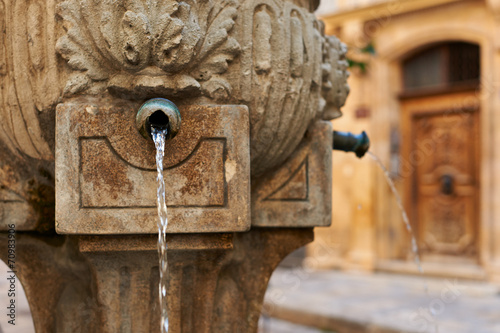 Ancient fountain in Provence