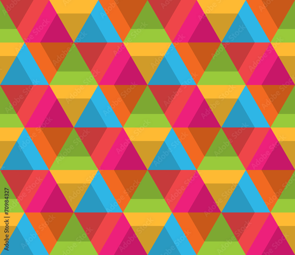 A multicolored seamless repeating pattern with a hexagonal style A multicolored seamless repeating pattern with a hexagonal style
