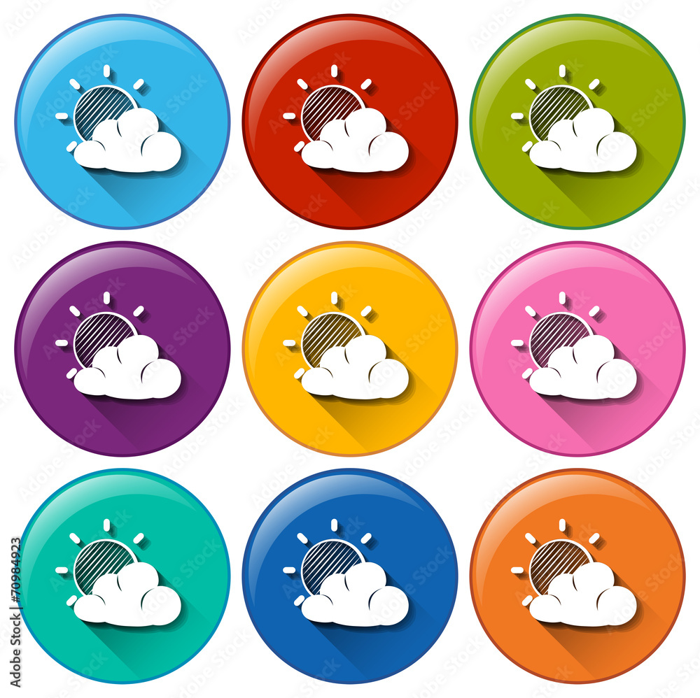 Fototapeta premium Forecast icons