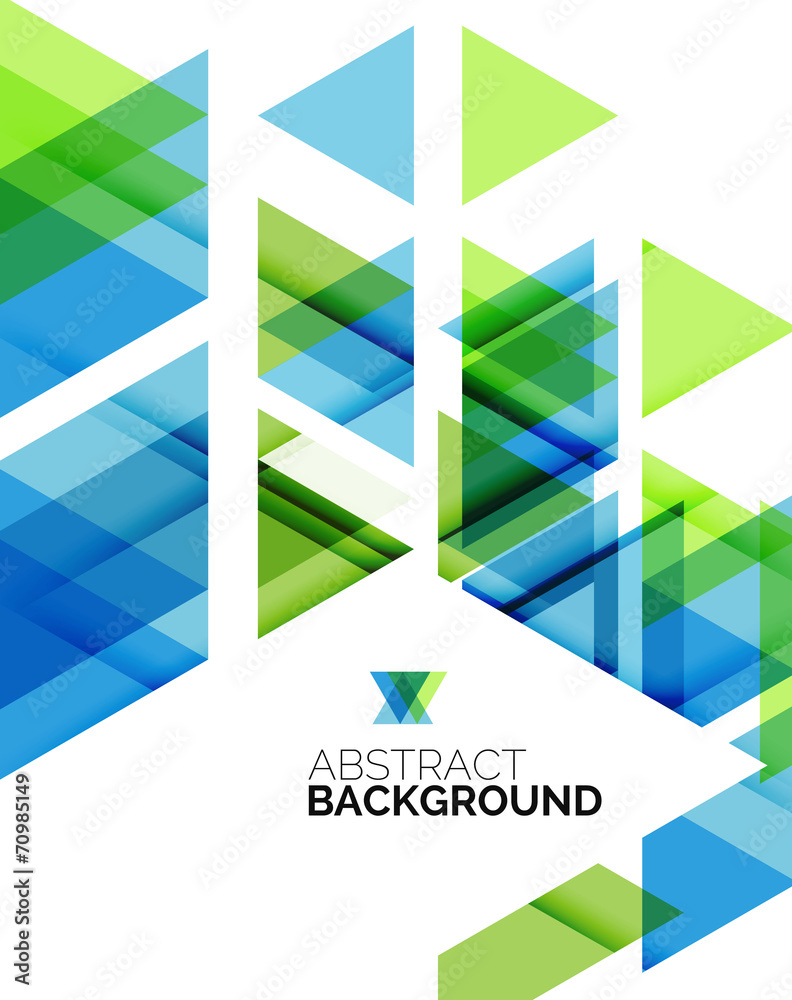 Triangle geometric abstract background