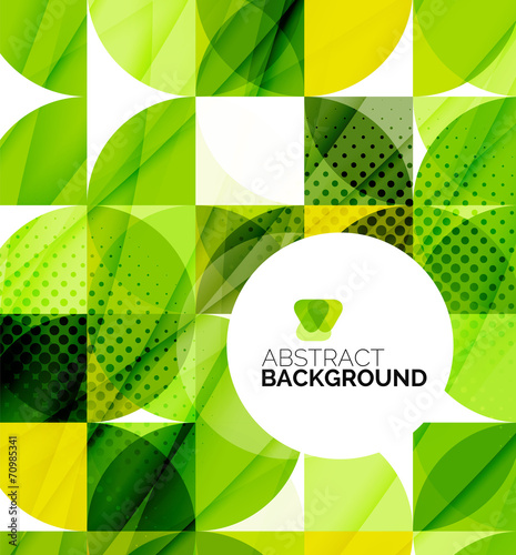 Circle geometric abstract background