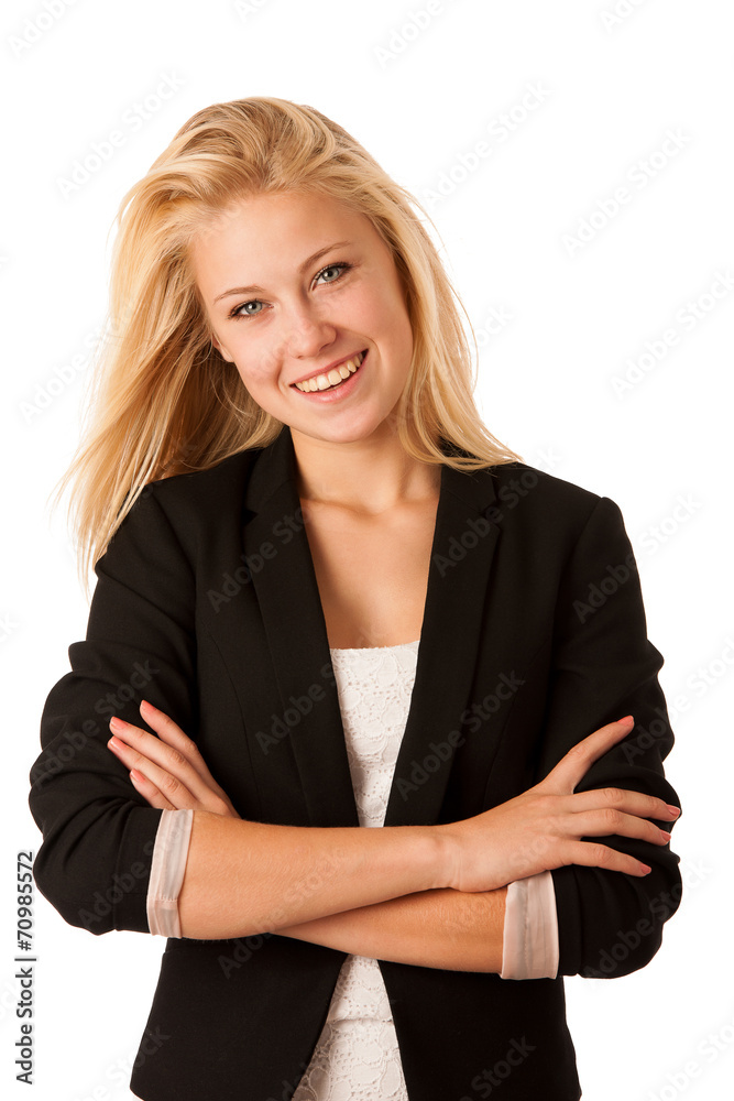 CEO business woman isolated over white background CEO business woman isolated over white background