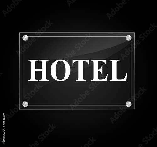 Vector hotel sign