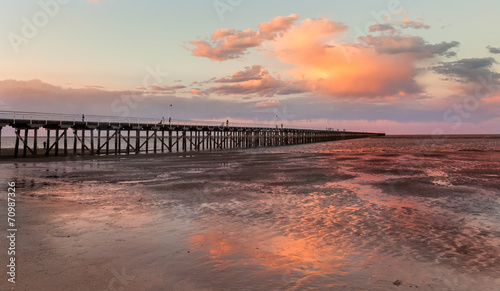 Urangan Pier  at sunset Hervey Bay Queensland photo