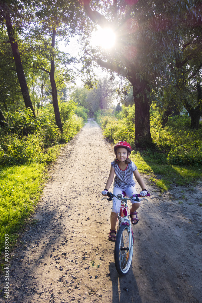 Fototapeta premium Biking sunset