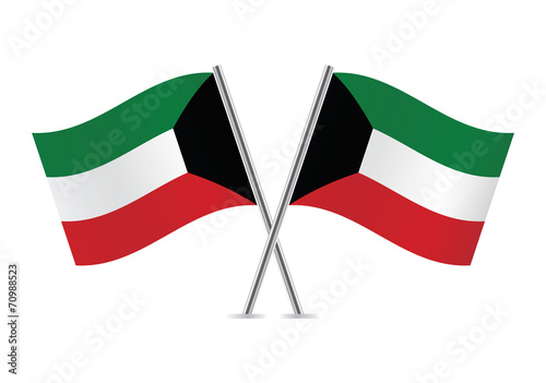 Free Download Kuwait Flags. Vector illustration. - GFXLoad