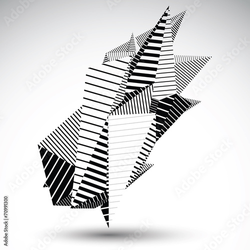 Complicated contrast eps8 figure constructed from triangles with