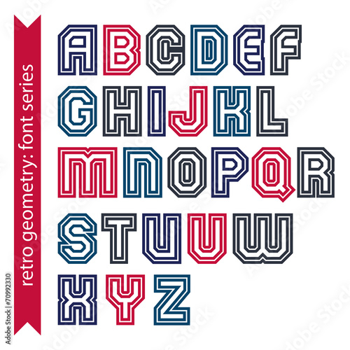 Regular stylish font with s...
