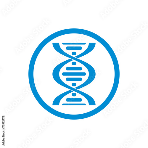 Dna vector icon isolated on...
