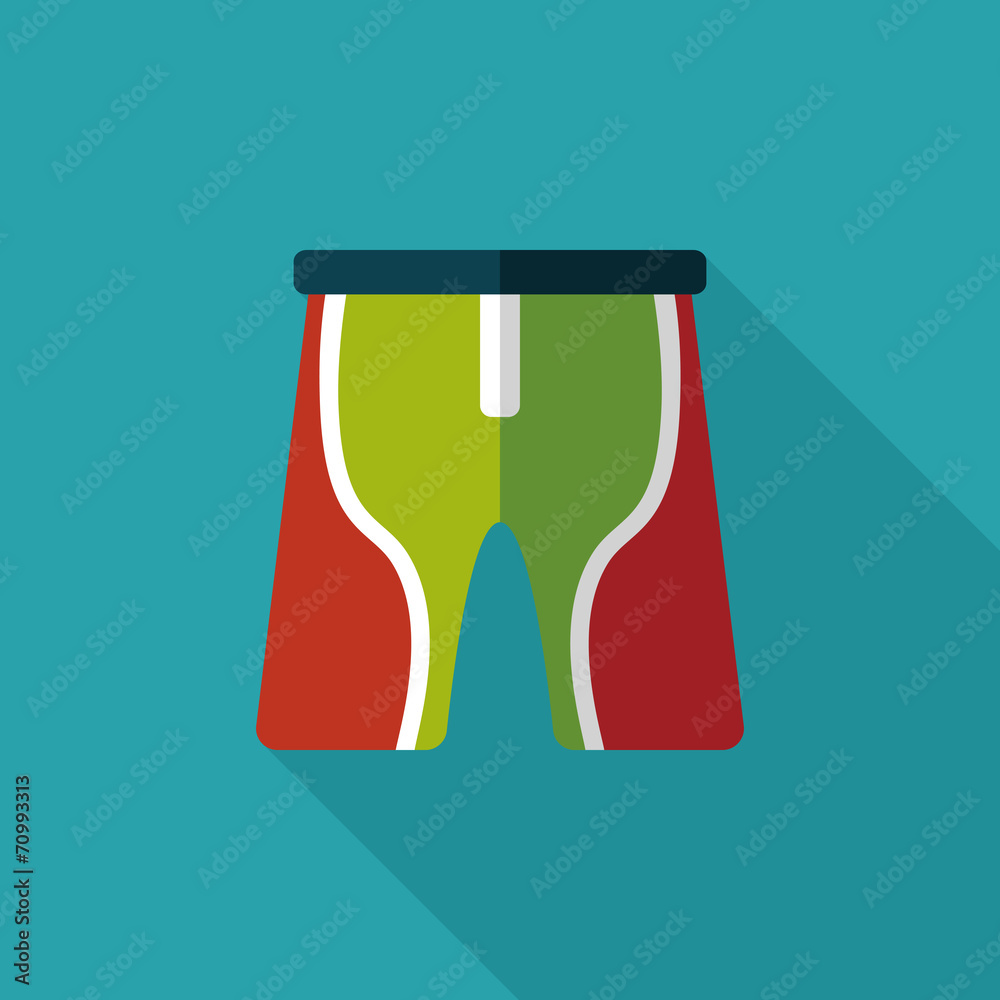 cycling shorts flat icon with long shadow,eps10 cycling shorts flat icon with long shadow,eps10