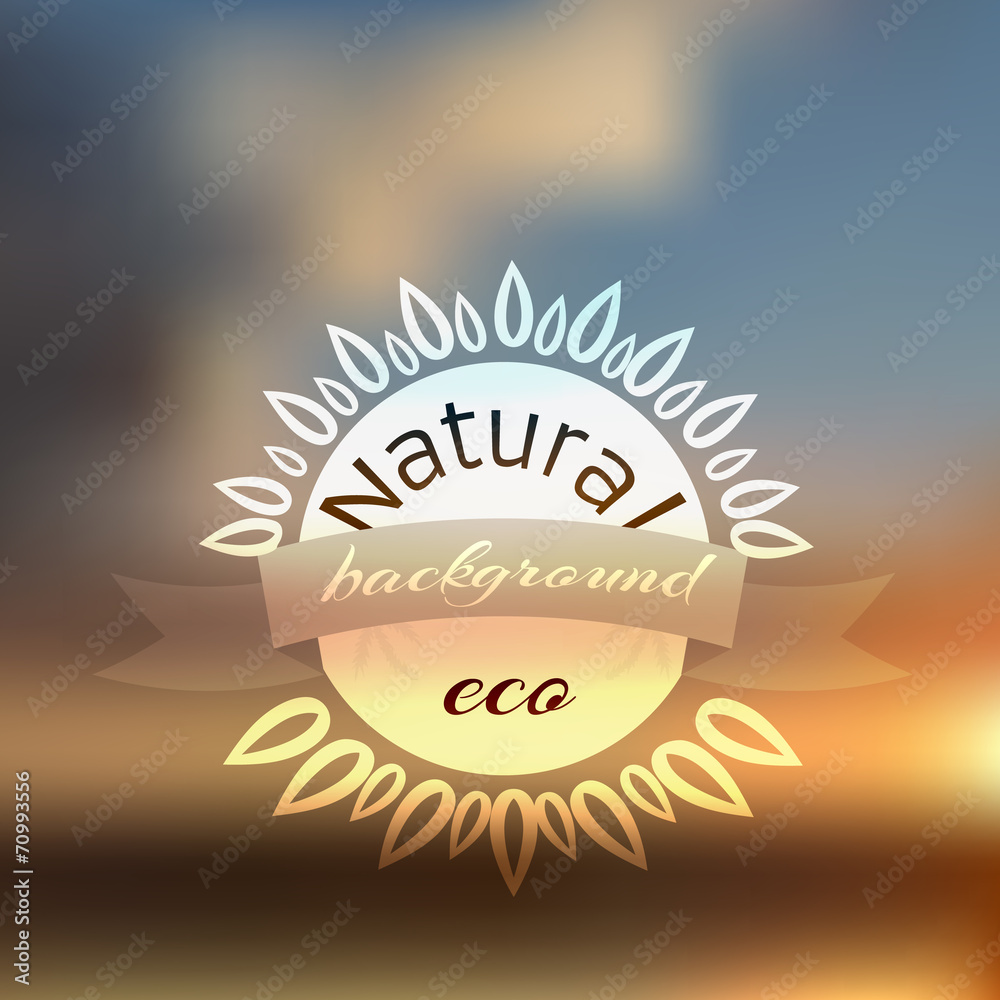 Natural background blur