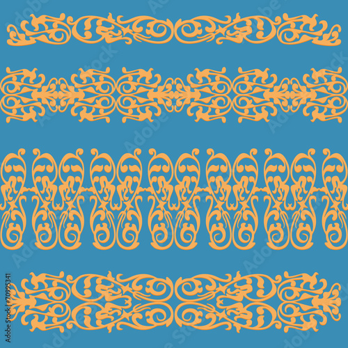 Fancy floral swirling decorative pattern