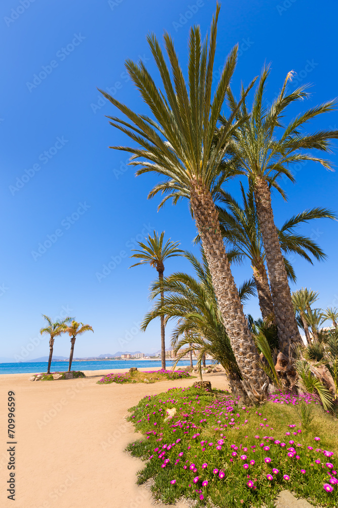 Aguilas Poniente beach Murcia in Spain