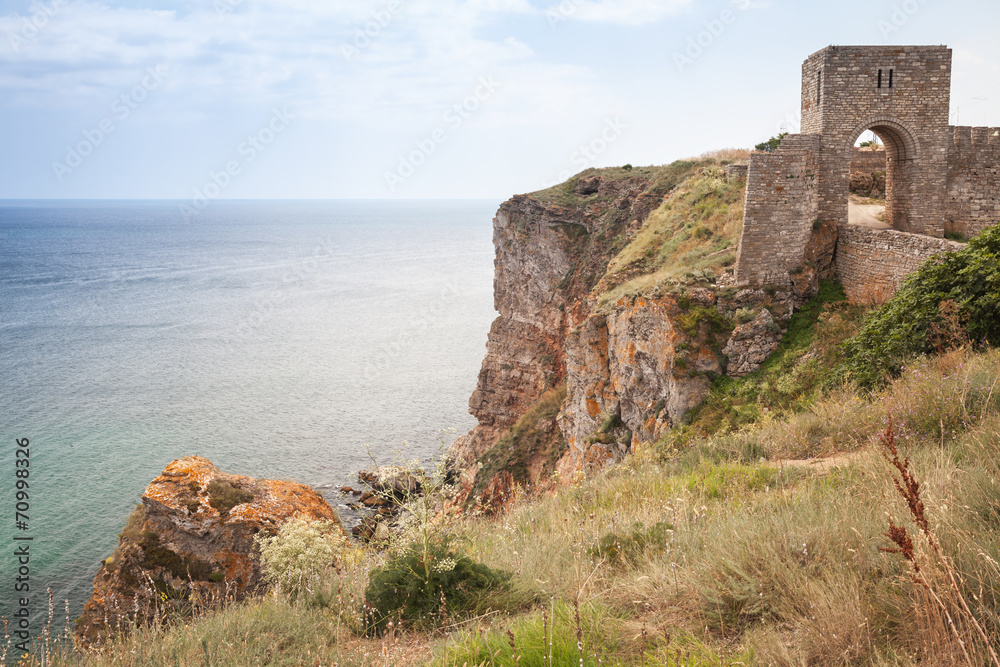 Ancient fortress on Kaliakra headland, Bulgarian Black Sea Coast